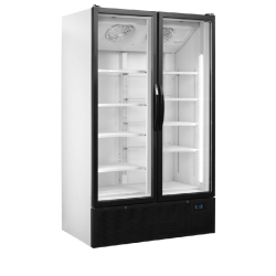 Réfrigérateur vitré - gamme FS - 2 ou 3 portes avec cadre aluminium et froid ventilé