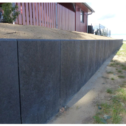 Mur en L en plastique recyclé