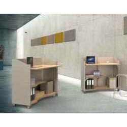 Comptoir mobile satellite, accueil assis ou debout
