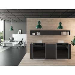 Banque d'accueil contemporaine FUNNY - Éclairée LED, design moderne et personnalisable