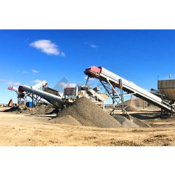 Concasseur pour carrière mobile 100t/h avec crible de deux/trois étages