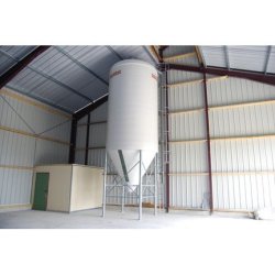 Silo d'aliment d'élevage à cône axial sortie Ø700 - Capacité 5.5 à 50m3 -  Ø2325 à Ø3000 - Silo Gâtine 700