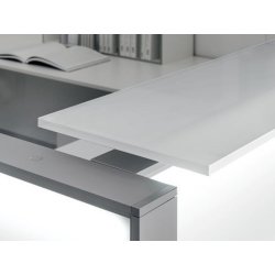 Banque d'accueil d'angle rétro-éclairée LED - DV702 - Conception modulaire avec finitions modernes