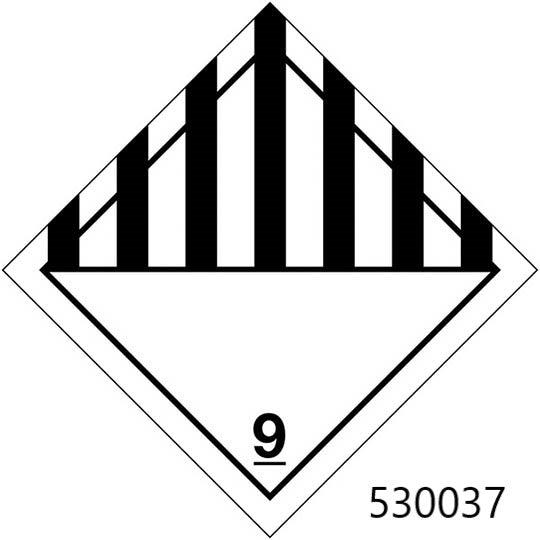 Étiquette matières dangereuses - 530038 – 10 x 10 cm - 