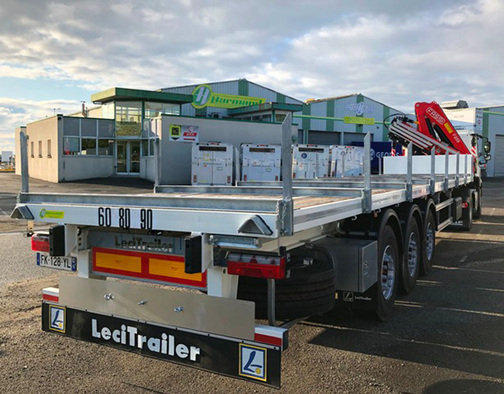 Plateau en aluminium pour transport sécurisé de matériaux