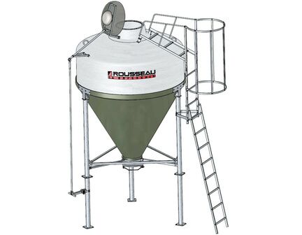 Silo d'aliment d'élevage à cône axial translucide - Ø1900 ou Ø2325 - Capacité 3.5, 5, 6.3 et 8m3 - Babystar 320 & 700_8