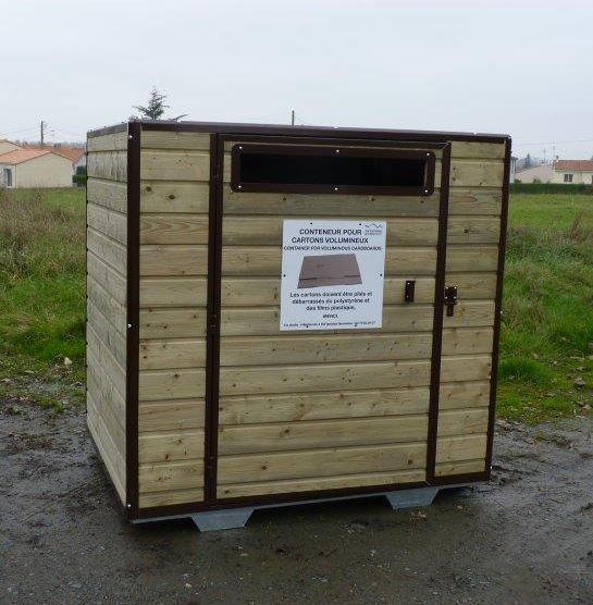 Collecteur en bois traité autoclave pour usage extérieur