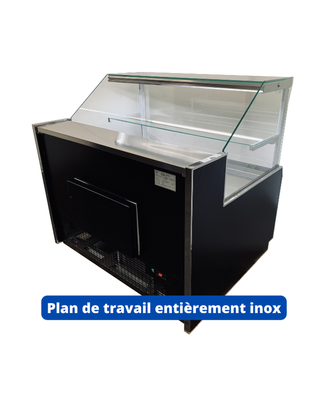 Vitrine réfrigérée traditionnelle VALOA - EINF 937, 937 mm x 1040 mm, -1°C à +5°C, LED, plexi coulissant_8
