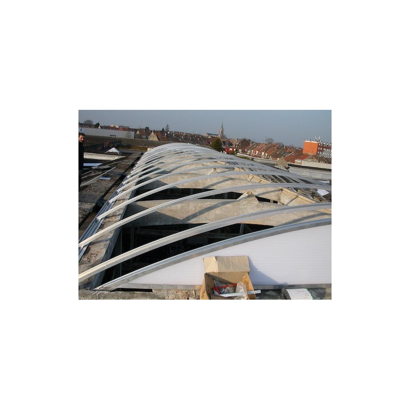 Couverture de skydome en bâche PVC résistante - Protection solaire et étanchéité_8