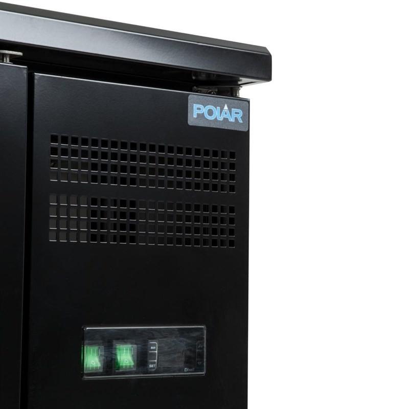 Arrière-bar Série U 2 portes et 4 tiroirs GL456 Polar_8