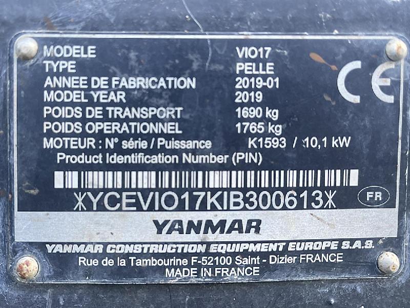 YANMAR mini pelle vio17  1.7t_8