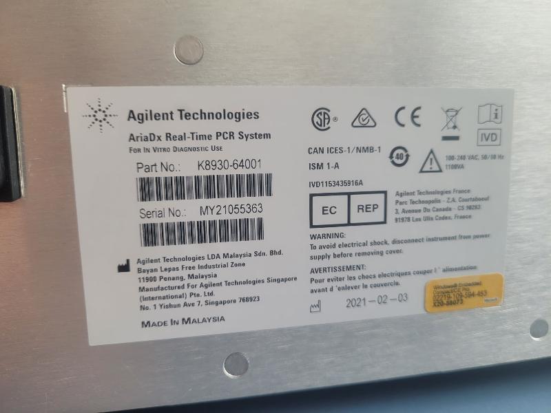 Thermocycleur Agilent AriaDx Real Time PCR K8930AA_8