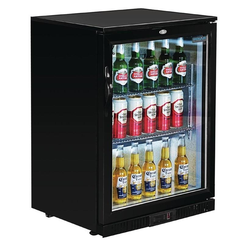 Arrière-bar une porte pivotante Série G noir 138L GL001 Polar_8