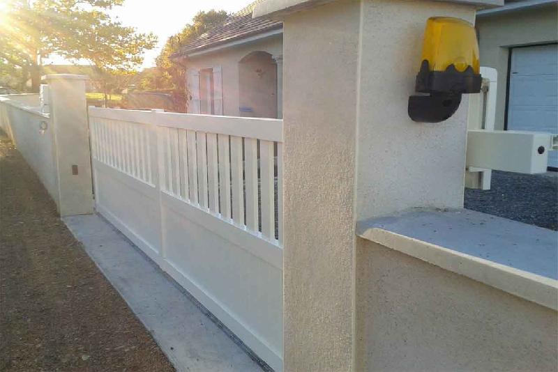 Portail coulissant semi barreaudé - 4250 / 1500_8