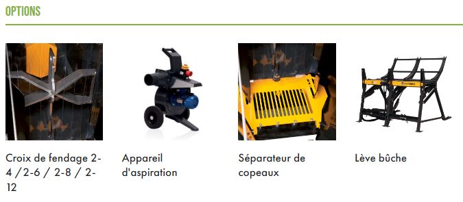 Combiné scieur fendeur Uniforest 45/20J - Scie et fendeuse pour bûches jusqu'à 43cm de diamètre et 20 tonnes de force_8