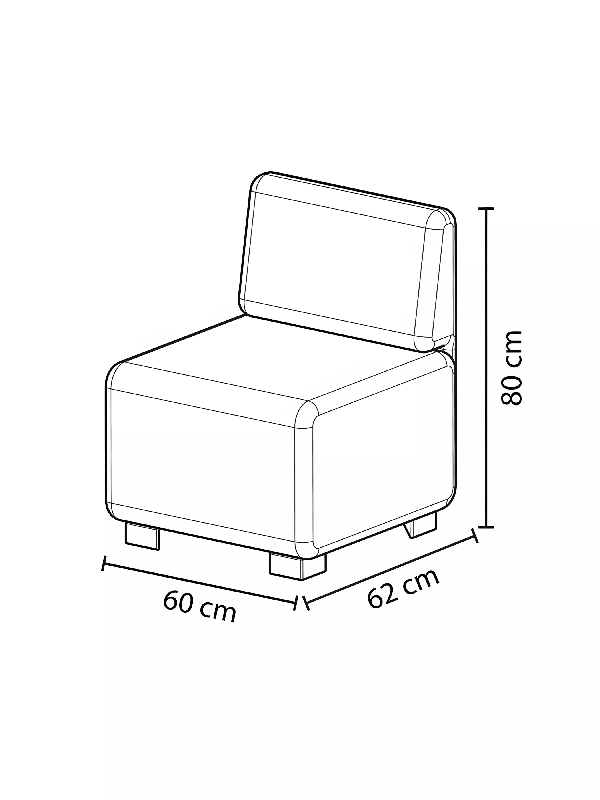 Canapé 1 place terre de sienne_8