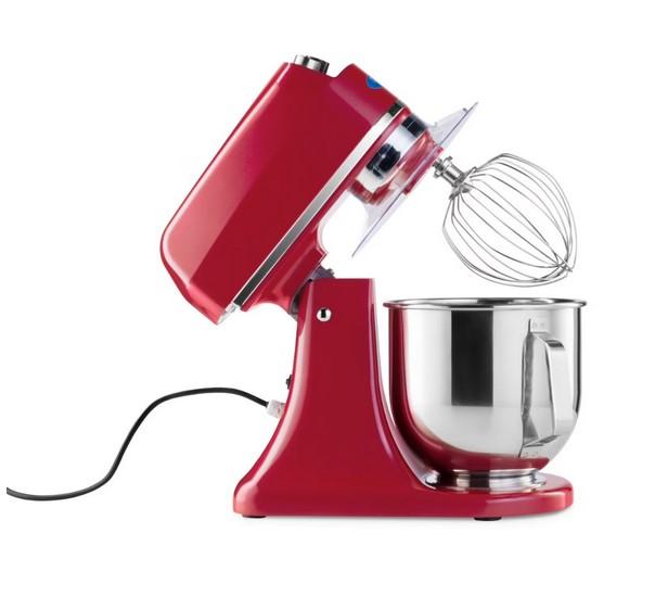 Batteur Melangeur Planétaire à tête inclinable 7L - 2 kg de pâte - Rouge_8
