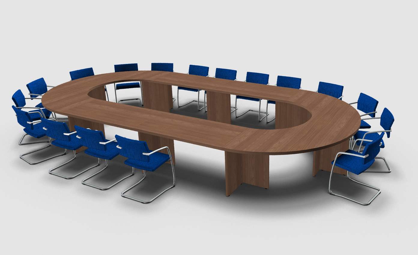 Table de réunion modulaire Meeting-Pro - finition haut de gamme - pieds et plateaux personnalisables_8