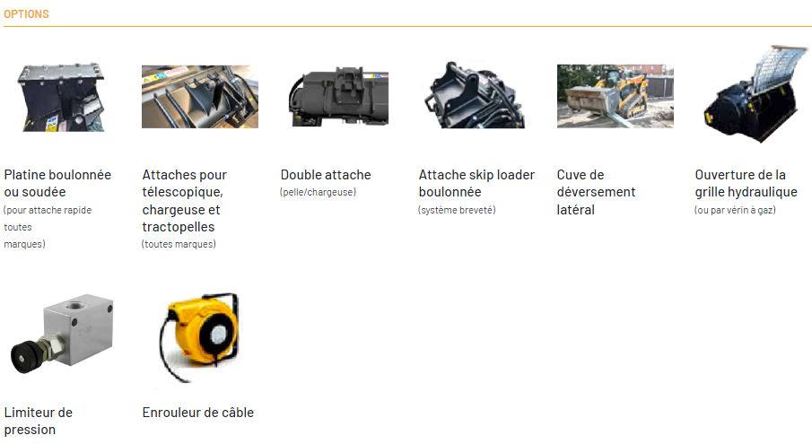 Godet malaxeur à béton Série GMS_8