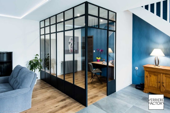 Verrière cloison sur mesure - Idéale pour délimiter vos espaces avec style et lumière naturelle_8