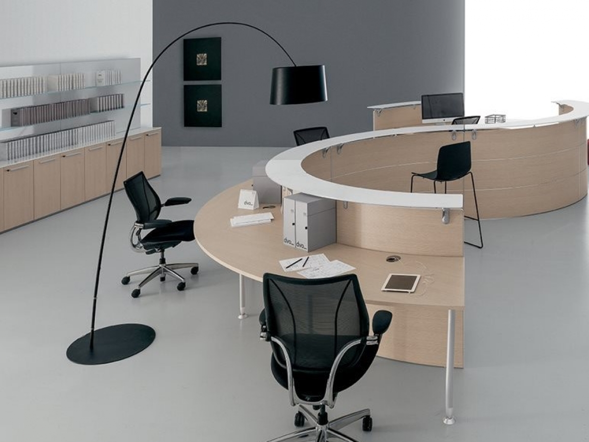 Banque d'accueil modulable arrondie - DV701 ABAKO_8