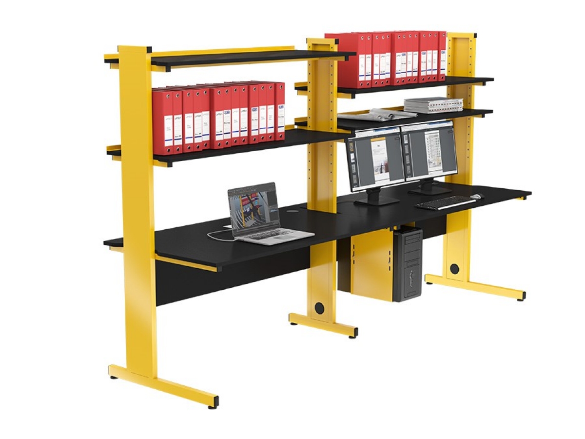 Table informatique multi-niveaux modulable pour l'aménagement des espaces techniques, salles serveurs ou laboratoires - DATA_8