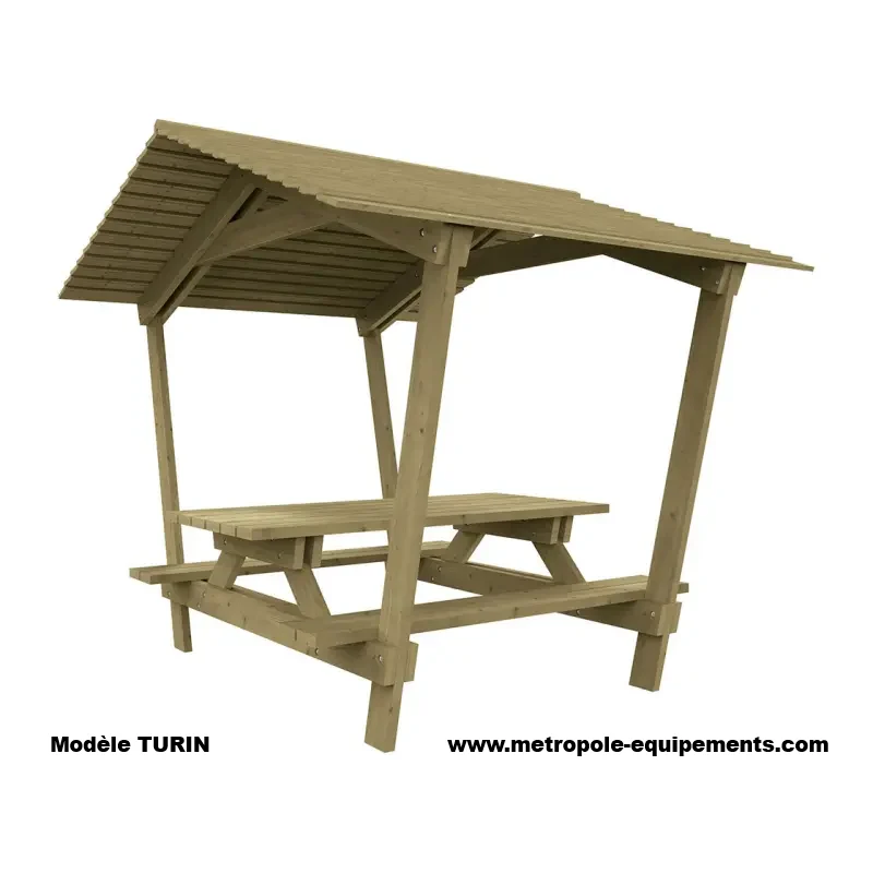 Table pique-nique avec ombrière_8