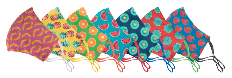 Masque facial personnalisé - lavable, réutilisable, impression sublimation, taille adulte - 100% polyester et coton_8