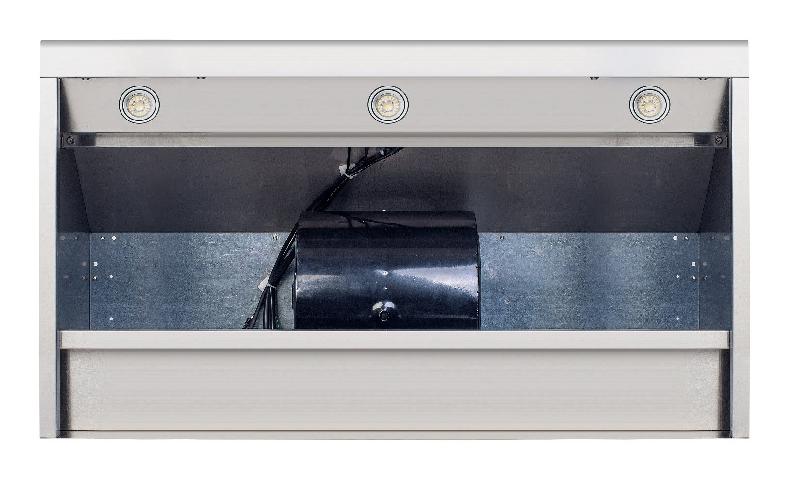 Hotte aspirante 1200 - En acier inoxydable 430 - 1680 m³/h - 4 filtres à lamelles - Réf. 7227.0100_8