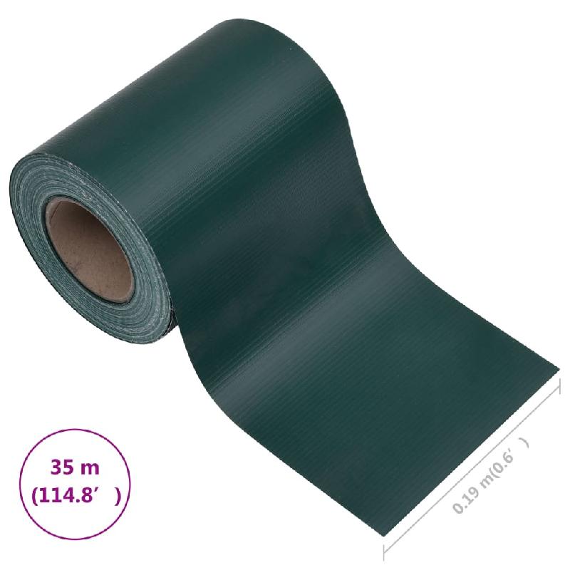 Vidaxl écran d'intimité de jardin pvc 35x0,19 m vert mat 147869_8