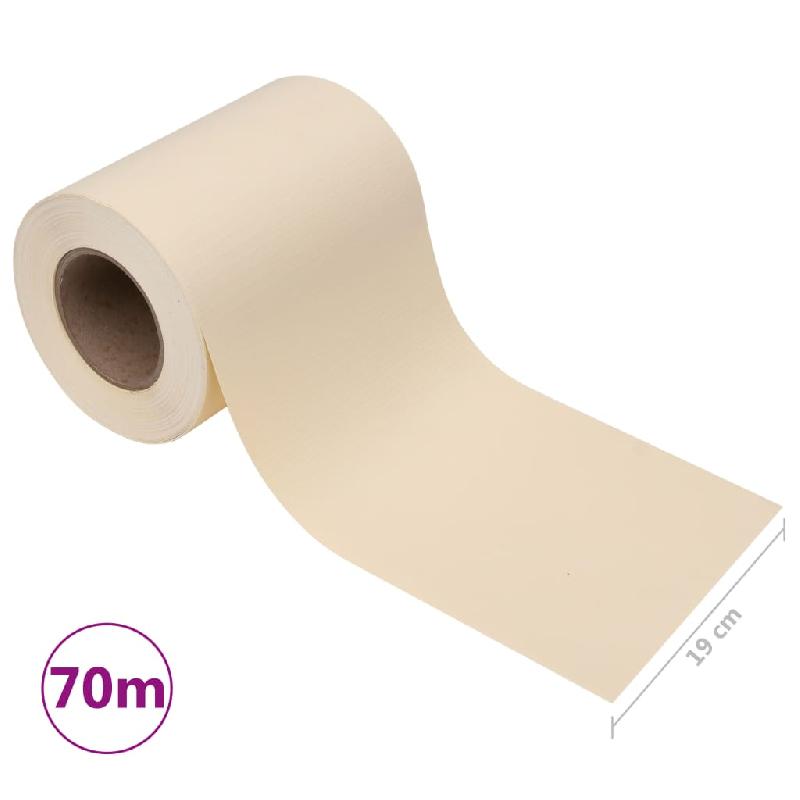 Vidaxl écran d'intimité de jardin pvc 70x0,19 m crème 147856_8