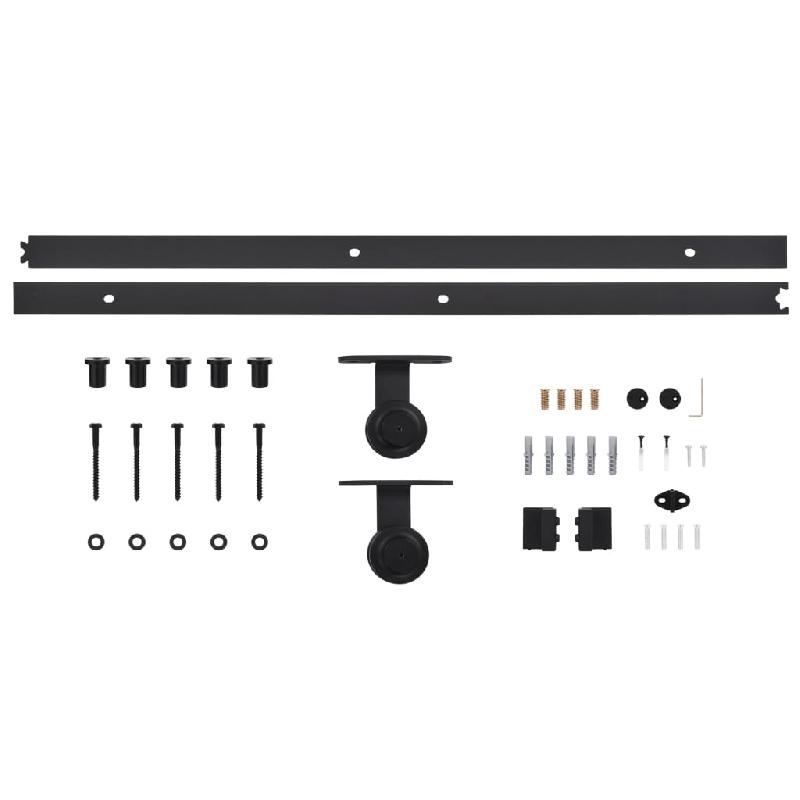 Vidaxl porte coulissante et kit de quincaillerie 70x210 cm pin massif 3203064_8