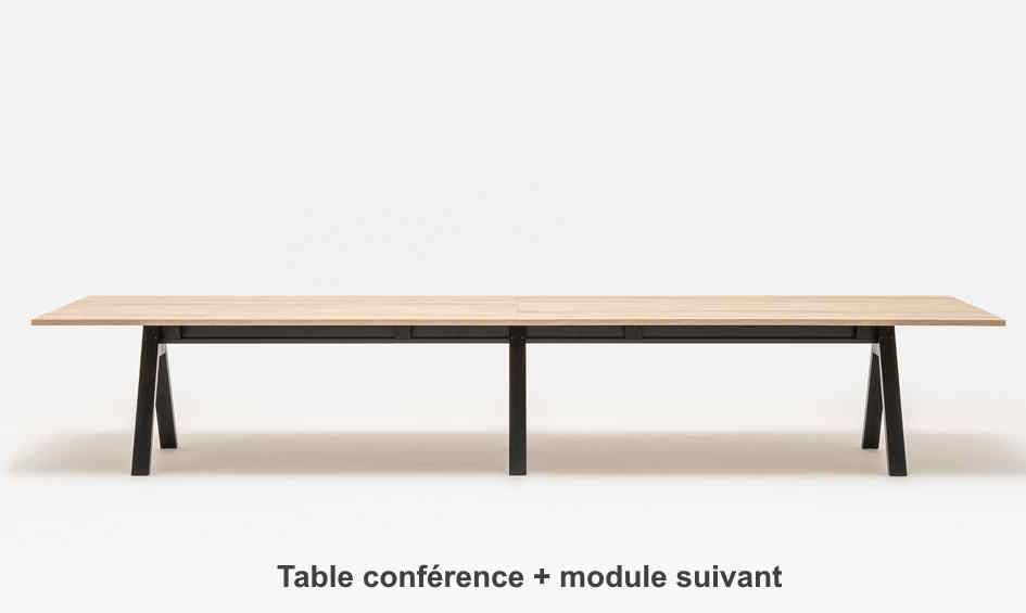 Bureau de direction moderne avec pieds en bois - Viga_8