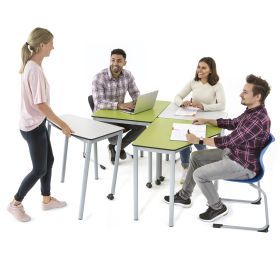 Table scolaire modulable EWT.5-79 – Table pentagonale pour classe flexible – Plateau particules fines_8