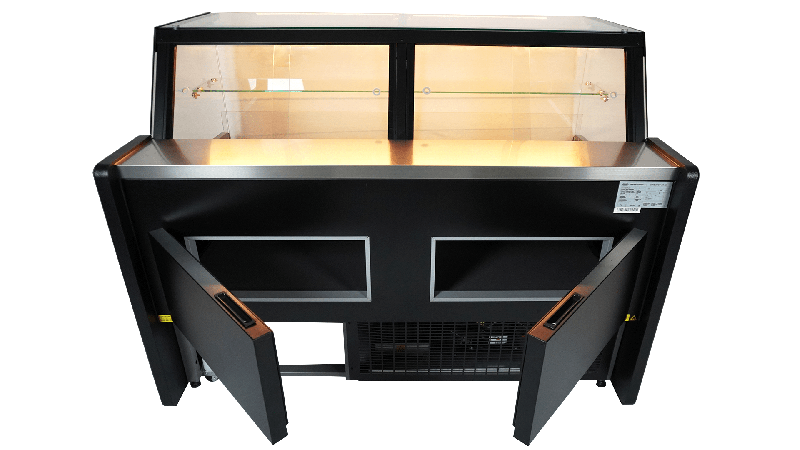 Vitrine réfrigérée de comptoir avec service-arrière 196,5 x 90,2 cm + 2 réserves réfrigérées_8