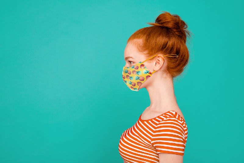 Masque facial personnalisé - lavable, réutilisable, taille adulte, impression sublimation - 2 couches polyester et coton_8