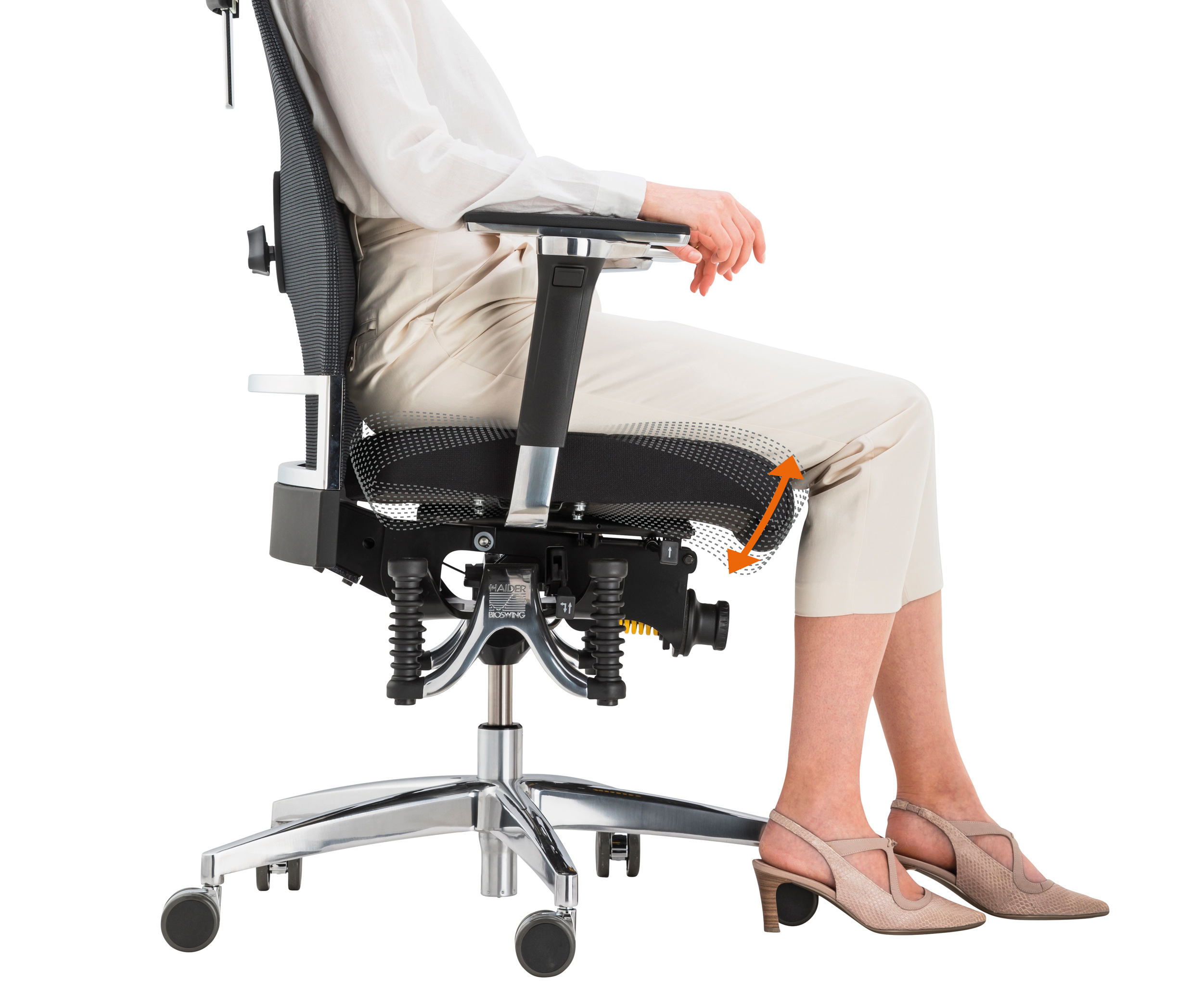 Siège anti mal de dos - Très haut dossier 70cm - 670qins spécial bsf - Système d'assise 3D® et repose-tête réglable_8