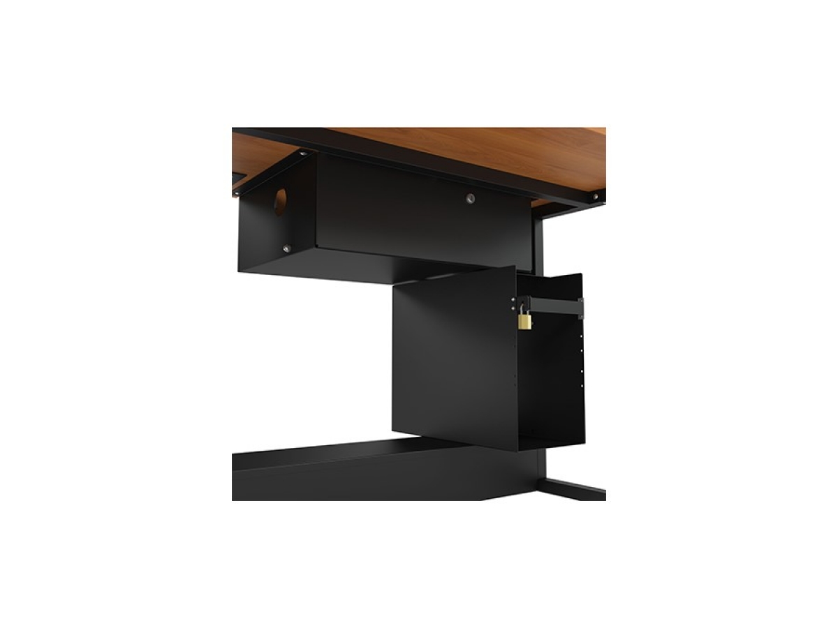 Table informatique à écran rabattable pour sécuriser l'équipement informatique - DATA_8