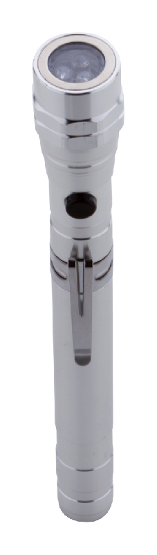 Lampe de poche extensible en aluminium - 3 LED, tête flexible et aimant, longueur max. 57 cm_8