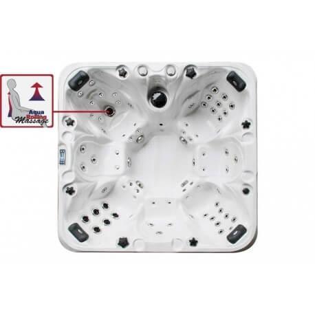 THE JOY - Spa portable - 4 places - 7 assises - 225x225x91 cm - Massage Aqua Rolling et 70 jets_8