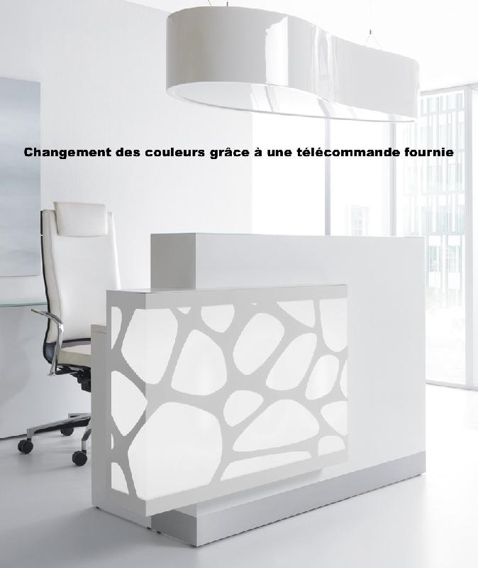 Borne d'accueil Organic avec système d'illumination - MDD - 130, Blanc brillant, A gauche_8