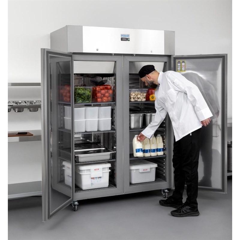 Armoire réfrigérée positive deux portes économe en énergie Série U 1 400L UA032 Polar_8