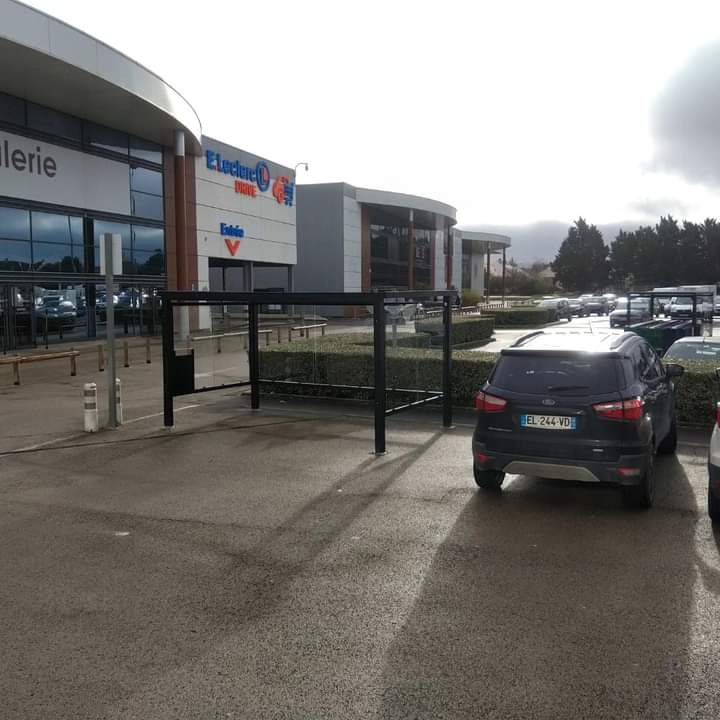Abri 2 roues à toit plat en bac acier nervuré pour tous types de parkings ou d'espaces publics - MIGA_8
