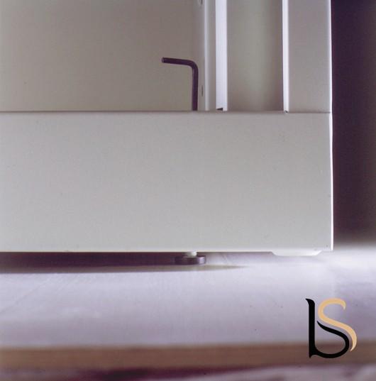 Armoire haute à portes rideaux teinte unie - GAPSA - 102, Blanc pastel_8