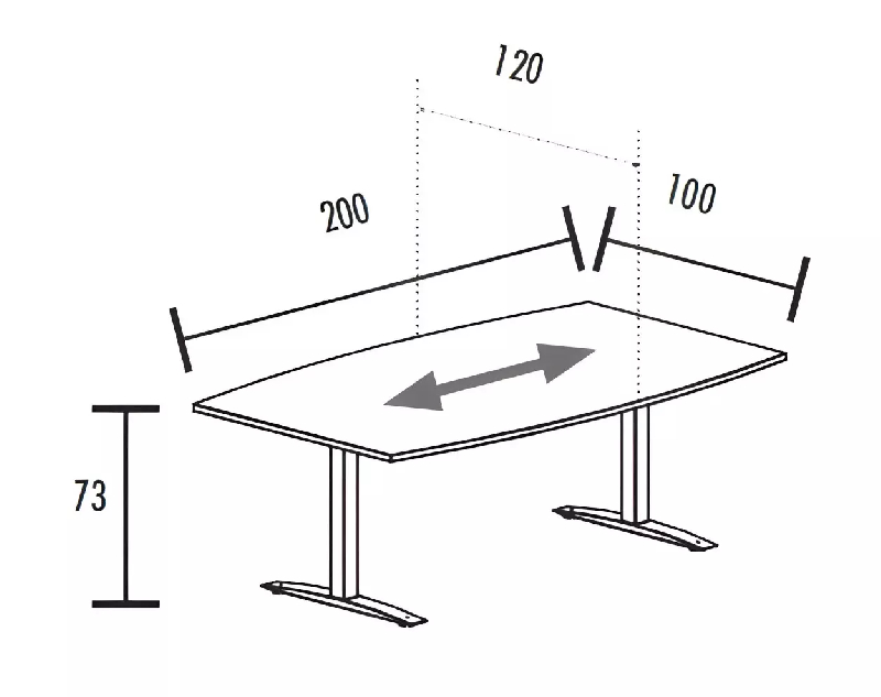 Table de réunion jusqu'à 12 personnes So Albox_8