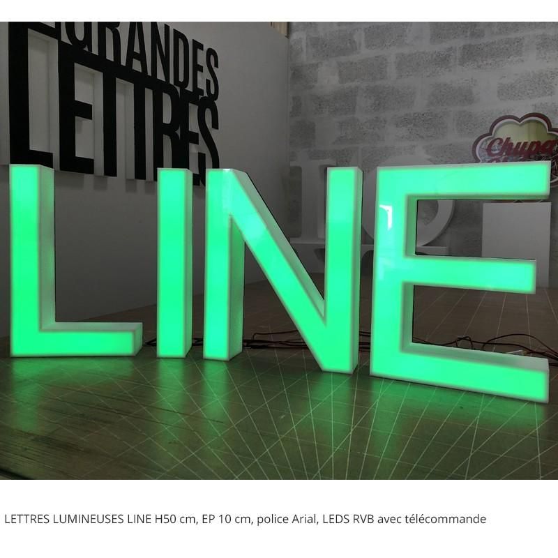 Lettres et ou logo en polystyrène lumineuses_8
