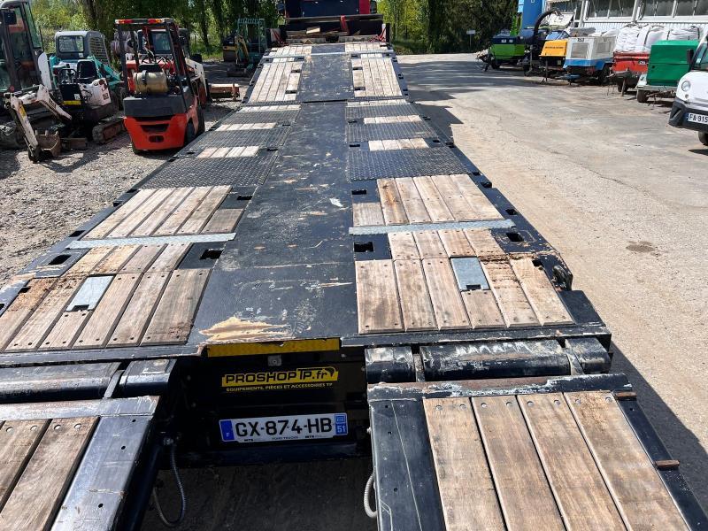 Remorque pour transport d'engins avec contrôle technique validé