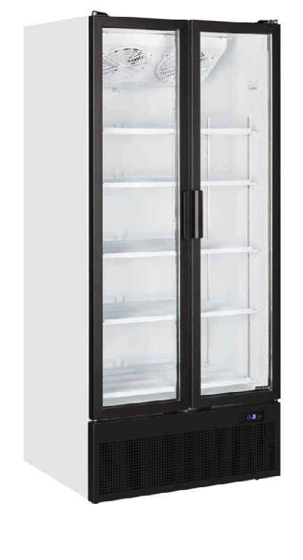 Vitrine réfrigérée FS - 2 ou 3 portes - Cadre aluminium noir - Froid ventilé - Référence FS890H_8