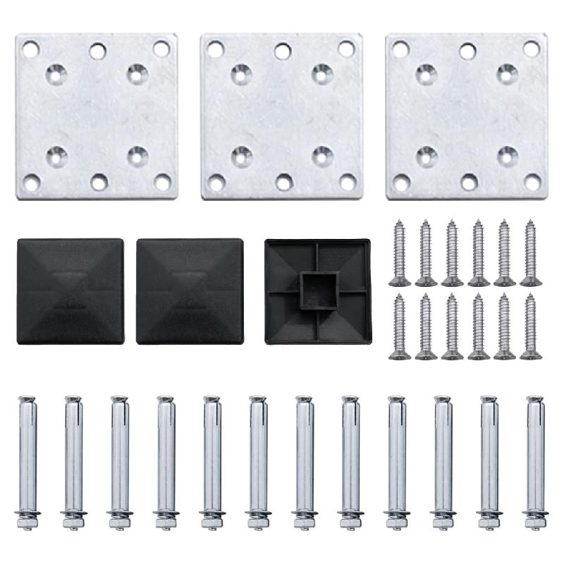 Vidaxl ensemble de panneau de clôture wpc 353x146 cm marron 3070451_8