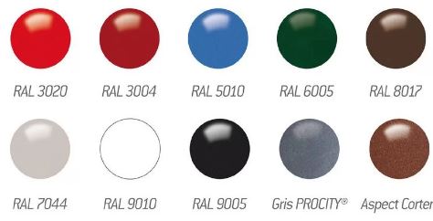 Corbeille publique Lofoten Vigipirate - ouverture latérale, acier peint, 100 litres - conforme aux dispositions réglementaires_8